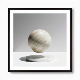 Marble Sphere Art Print