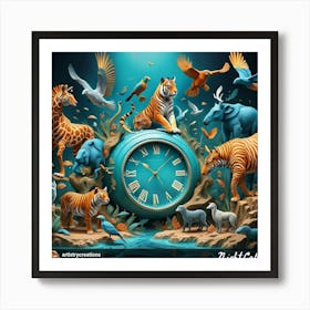 Zoo Animals Art Print