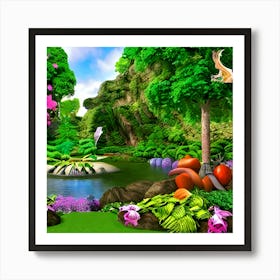 Tropical Garden Art Print