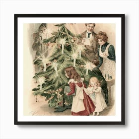 Vintage Christmas 6 1 Art Print