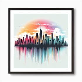 New York City Skyline 9 Art Print