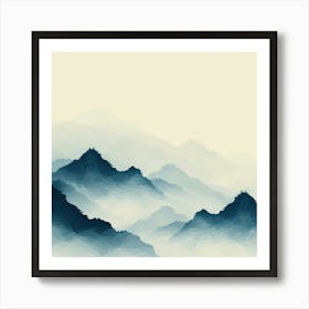 Chinese Mountains 1 Art Print