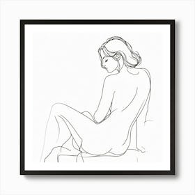 Nude Erotic Women Drawing Art Print