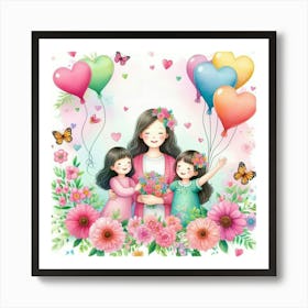 Art Mother's Day Gift Idea Mom Art Print