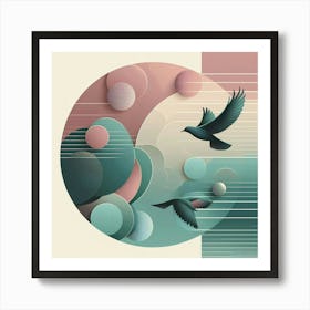 Fly Away Office Hallway 5 Art Print