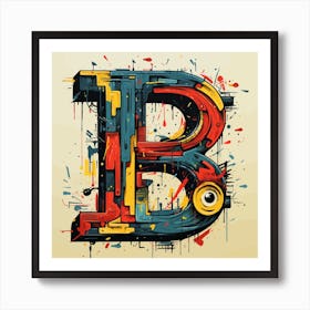 Letter B 5 Art Print