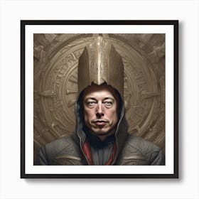 Elon Musk Art Print