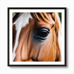 Close Up Of A Horse'S Eye 3 Art Print