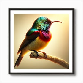 Colorful Hummingbird 2 Art Print