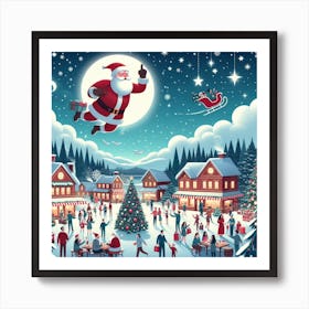 Christmas Santa 1 Art Print
