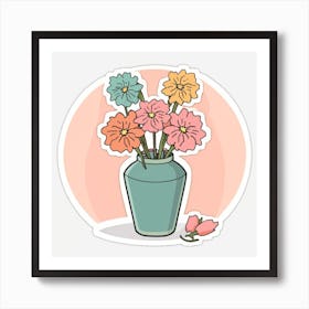 Flowers In A Vase 2 Art Print