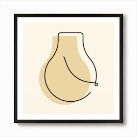 Light Bulb.Wall prints Art Print