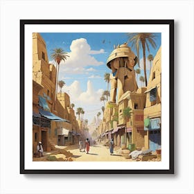 Egyptian City 1 Art Print