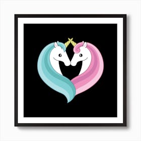 Unicorn Heart Art Print