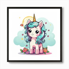 Unicorn 45 Art Print