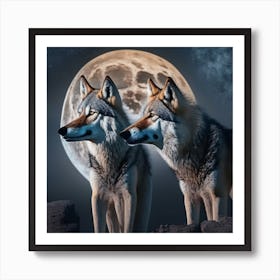 Wolf Moon 1 Art Print