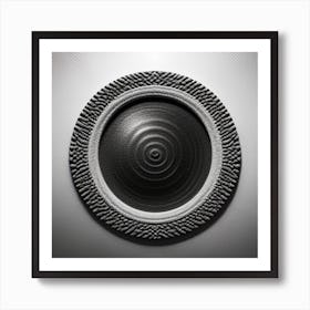 Black And White Textured Art Art Print