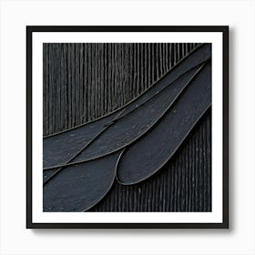 Black And White Abstract Painting 5 Art Print