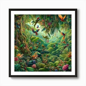 Tropical Jungle Art Print