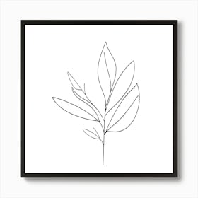 Minimal Lily Art Print