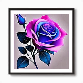 Rose Painting Art Print