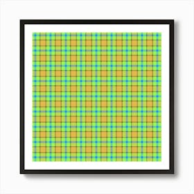 Plaid Fabric 96 Art Print