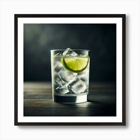 Glass Of Iced Water 2 Art Print
