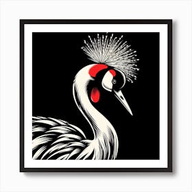 Korean Crane 2 Art Print