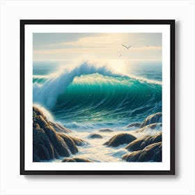 Ocean Wave 5 Art Print