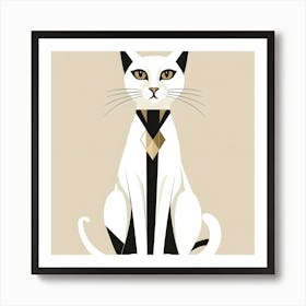 Cat In A Tie Poster