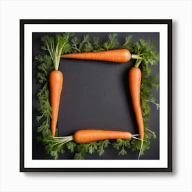 Frame Of Carrots 2 Art Print