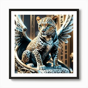 Leopard With Wings Art Print