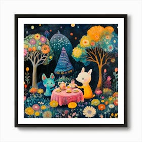 Tea Party 1 Art Print