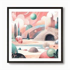 Abstract Landscape Art Print