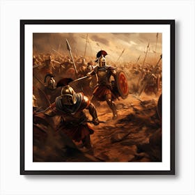 Ancient Battle Art Print