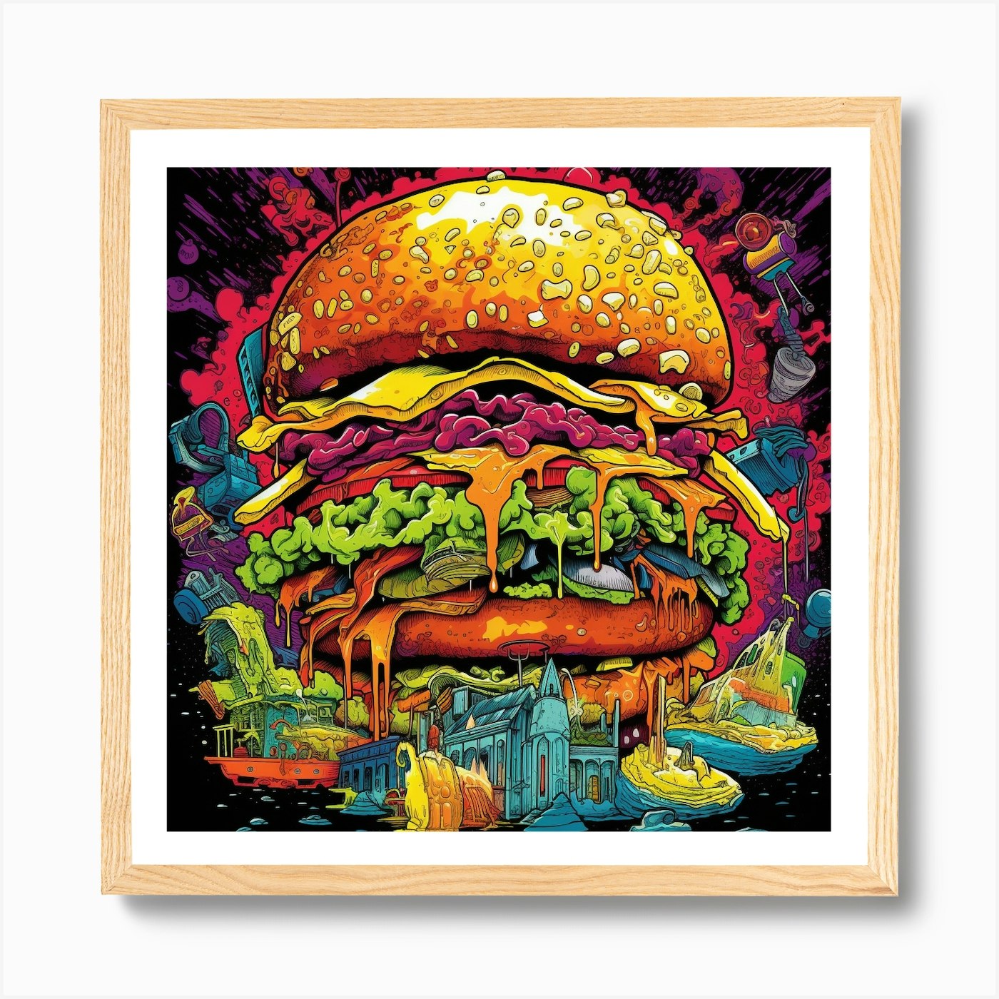 papa's burgeria Art Board Print for Sale by annaschaidler