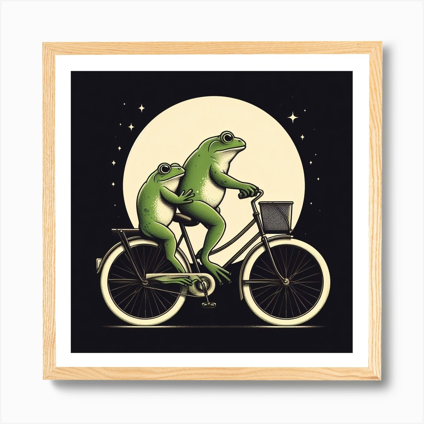 Ceramic Frog on Bike Desktop Figurine 2 Versions - Bicycle Gifts