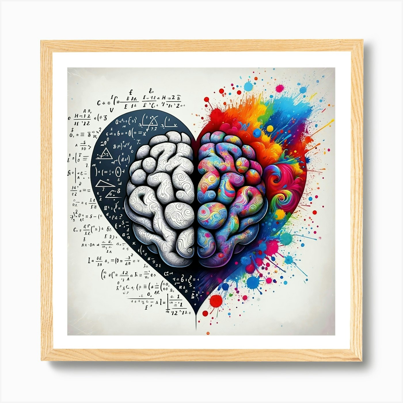 Yellow brain mind concept, minimal, creative, brains, intellect,  mathematics, HD wallpaper