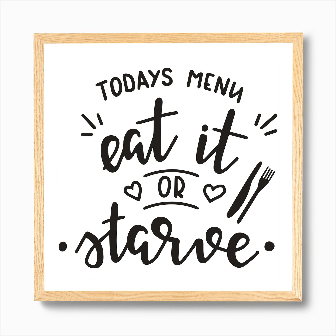 Funny Novelty Kitchen Towel - Eat it or Starve