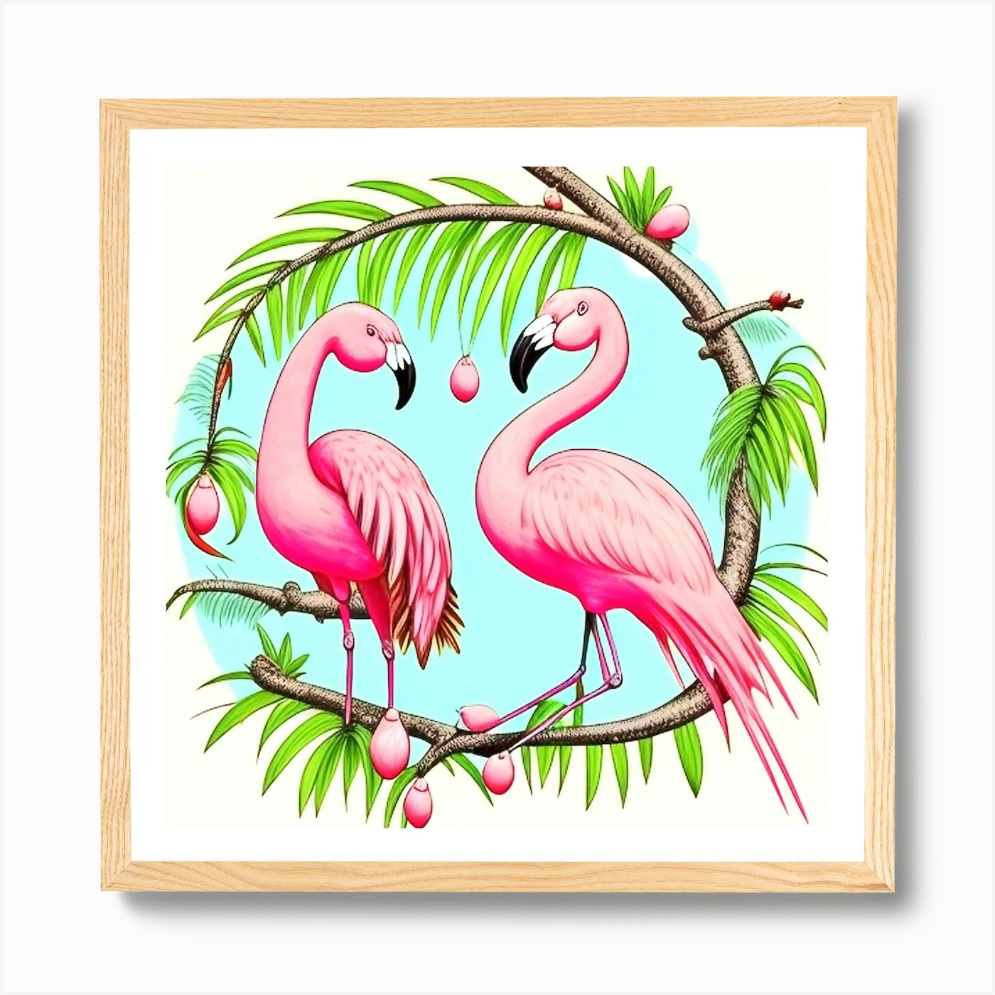 Cute flamingo Art Print by peppermintpopuk