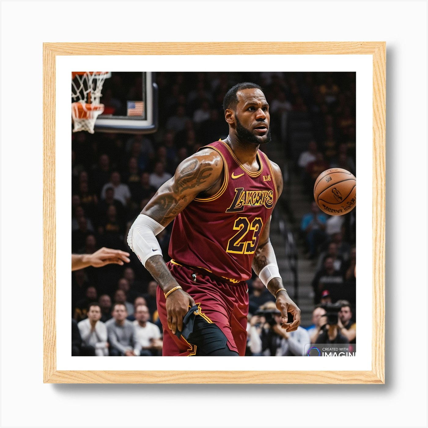 Jordan, Kobe, Lebron Laminated & Framed Poster Print (24 x 36) 