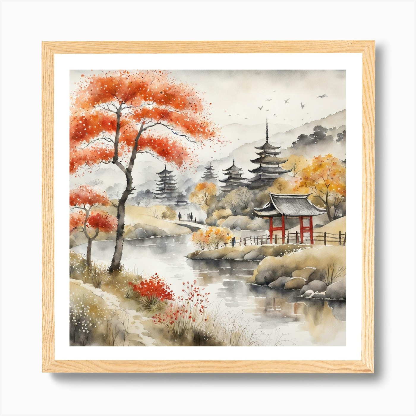japanese watercolor landscape - Google Search  Landscape paintings,  Chinese landscape painting, Watercolor landscape paintings