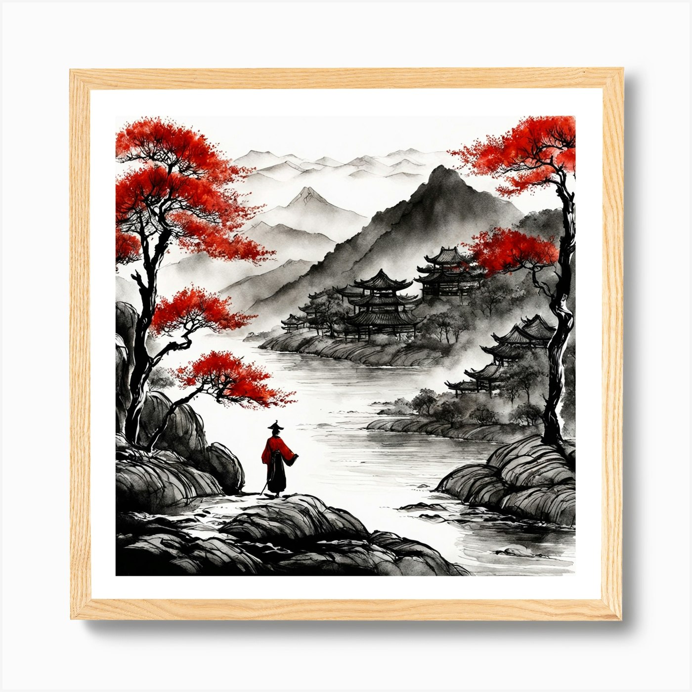 Chinese Ink Painting  Ink illustrations, Japanese ink painting