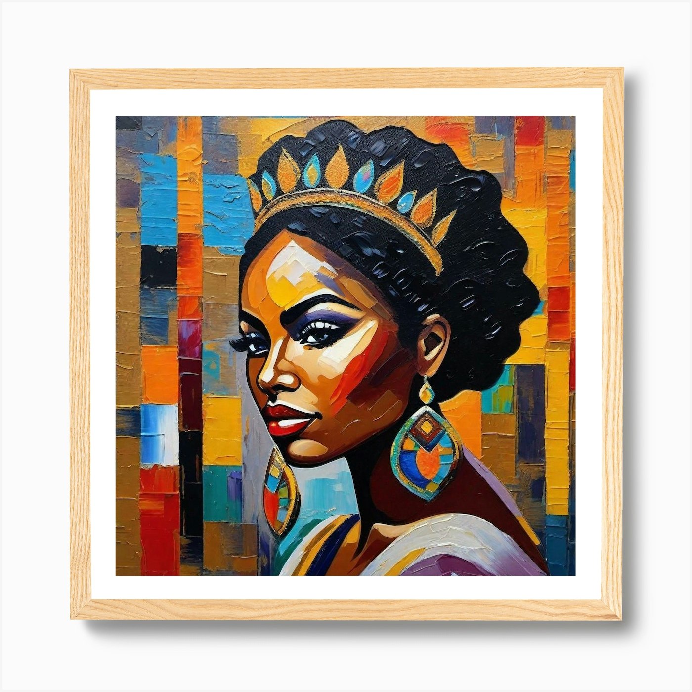African Queen Print Fy Art 1 - by RoseBlunts