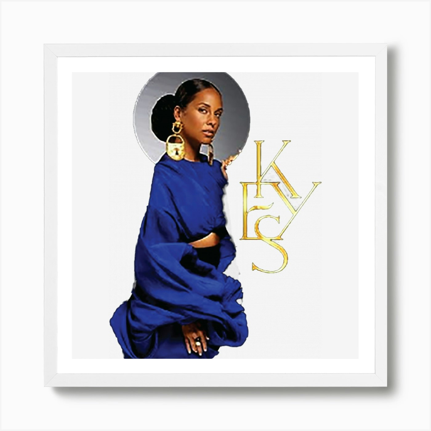 Alicia Keys Merch Art Print Framed Wall Art Poster Canvas Print Picture