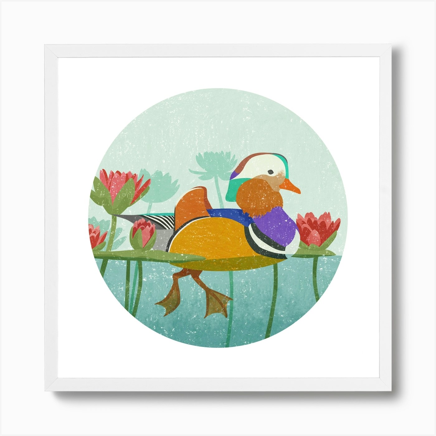 Mandarin Duck Wall Art Print | Free Shipping | Fy