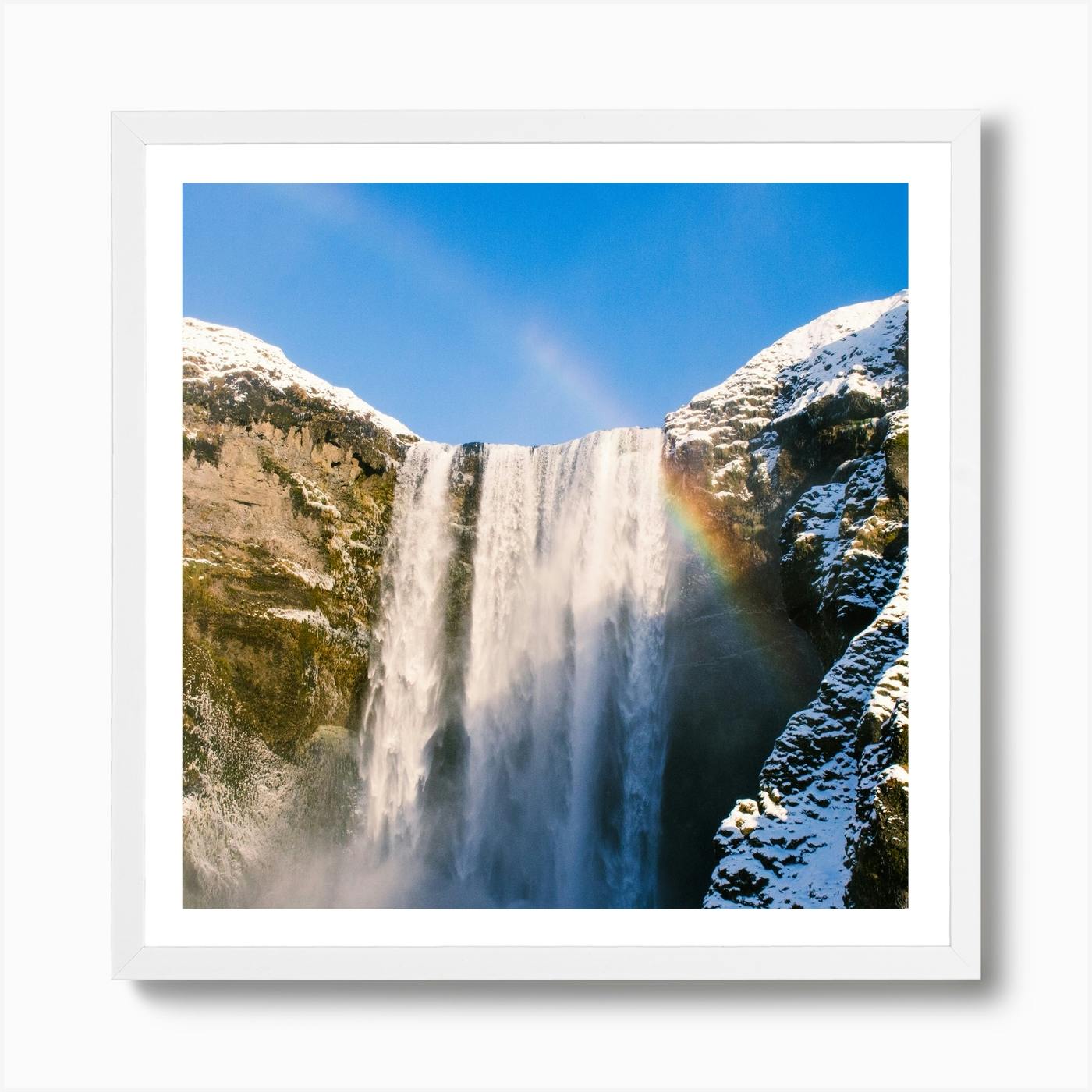 Iceland Art Print Home Decor Wall Art Poster C Gullfoss Big Waterfall