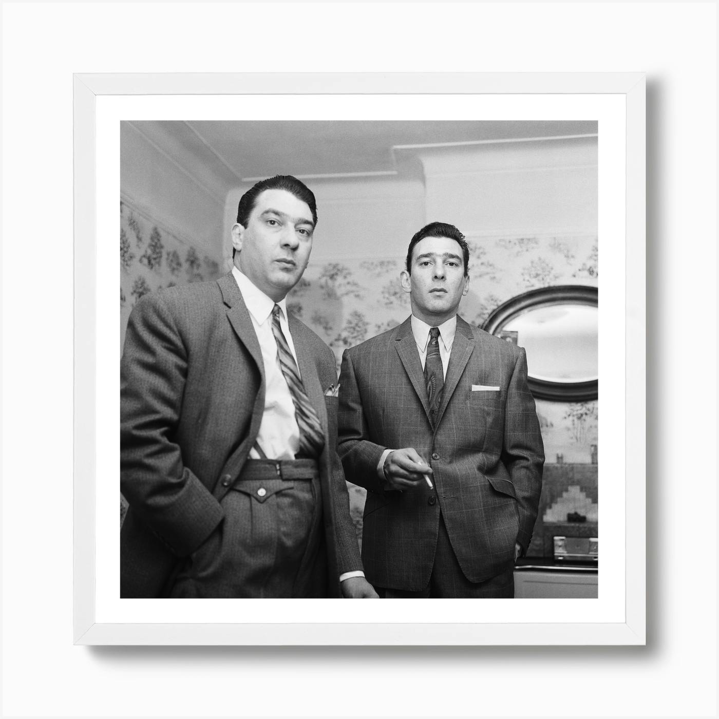 London Gangster The Kray Twins Picture Print on Framed Canvas Wall Art Decor 