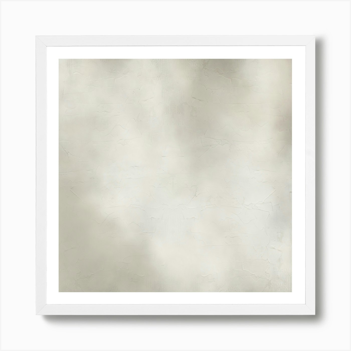Misty Dawn 1- Neutral Abstract Art  Framed Wall Art Poster Canvas Print Picture