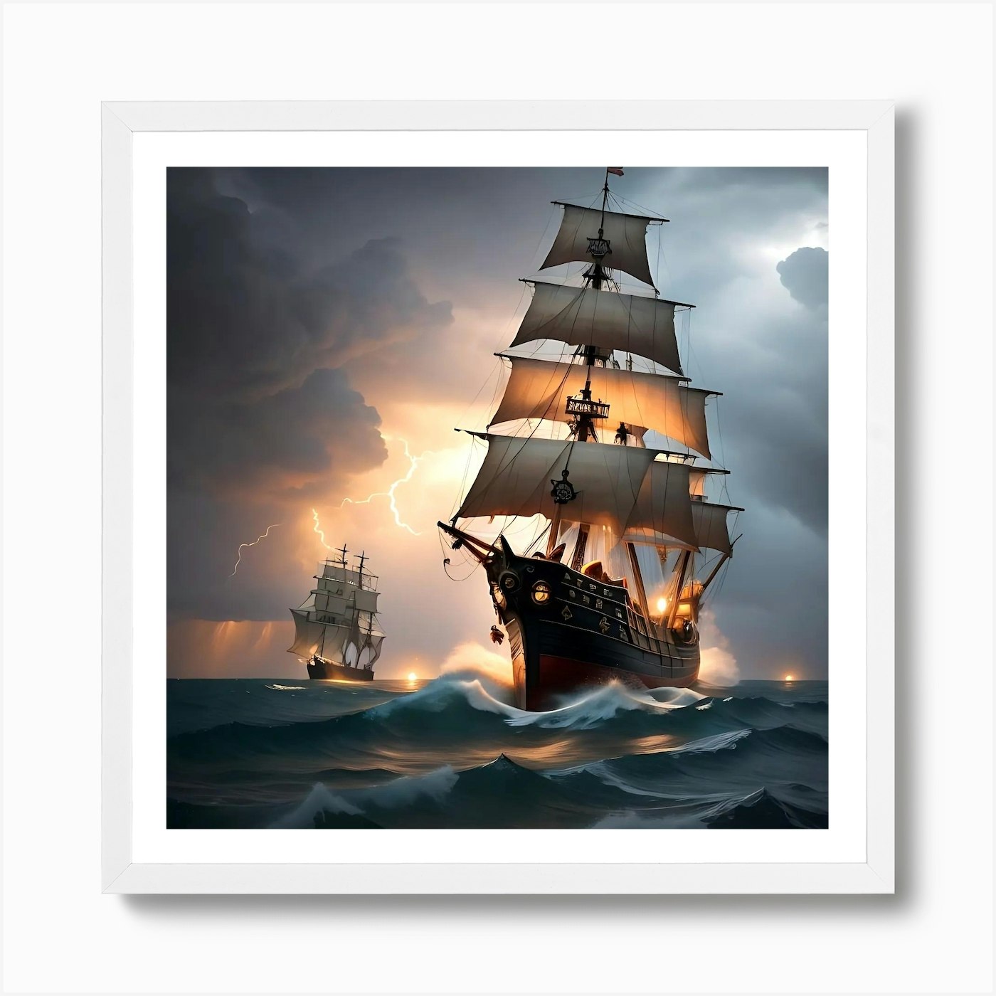 Pirate Ship Stormy Ocean Sailing Ship Personalized Epoxy Resin Tumbler –  Wicked Fantasy Designs